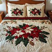 Chrismas 3-Piece Quilted Bedding Set