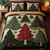 Christmas 3-Piece Quilted Bedding Set