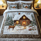 Chrismas 3-Piece Quilted Bedding Set