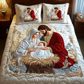 Nativity 3-Piece Quilted Bedding Set