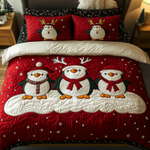 Christmas 3-Piece Quilted Bedding Set