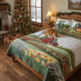 Barnyard Blossom 3-Piece Quilted Bedding Set