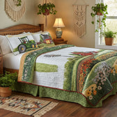 Barnyard Blossom 3-Piece Quilted Bedding Set