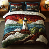 Lighthouse 3-Piece Quilted Bedding Set