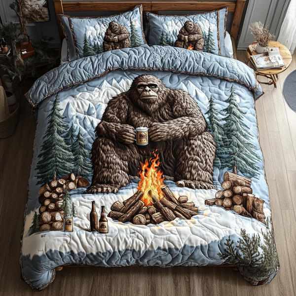 Bigfoot Journey 3-Piece Quilted Bedding Set
