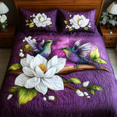 Hummingbird 3-Piece Quilted Bedding Set