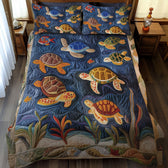 Sea Turtle Quilted Bedding Set