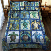 Sea Turtle Quilted Bedding Set