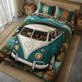 Hippie Van 3-Piece Quilted Bedding Set