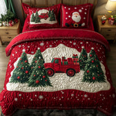 Christmas 3-Piece Quilted Bedding Set