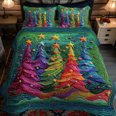 Christmas 3-Piece Quilted Bedding Set