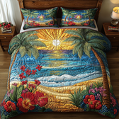 Ocean 3-Piece Quilted Bedding Set
