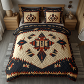 Native Pattern 3-Piece Quilted Bedding Set