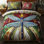 Dragonfly 3-Piece Quilted Bedding Set