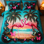 Flamingo Quilted Bedding Set