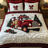 Christmas 3-Piece Quilted Bedding Set