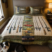 Fishing Adventure 3-Piece Quilted Bedding Set