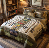 Fishing Adventure 3-Piece Quilted Bedding Set