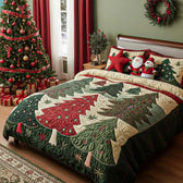 Forest Of Joy 3-Piece Quilted Bedding Set