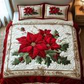 Christmas 3-Piece Quilted Bedding Set