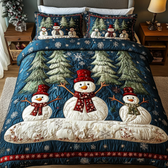 Christmas 3-Piece Quilted Bedding Set