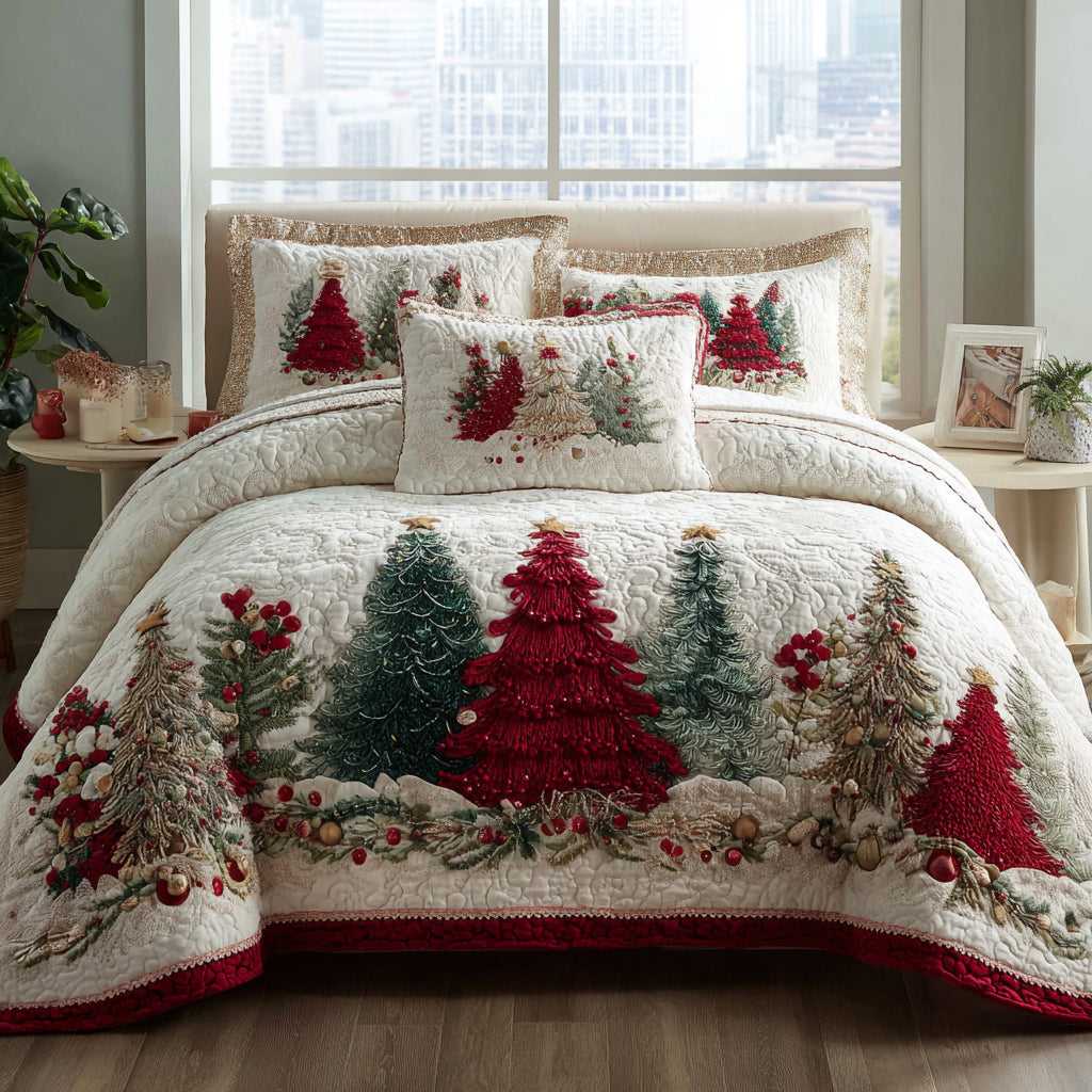 Frosted Wonder 3-Piece Quilted Bedding Set