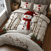 Christmas 3-Piece Quilted Bedding Set