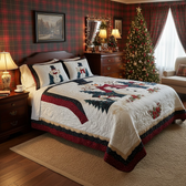 Frosty Friends 3-Piece Quilted Bedding Set NCU0DK2167