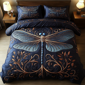 Dragonfly 3-Piece Quilted Bedding Set