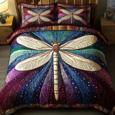 Dragonfly 3-Piece Quilted Bedding Set