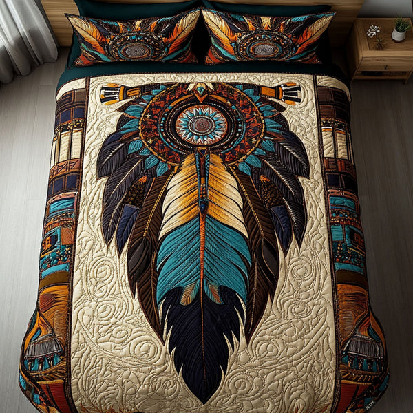 Guardian of the Night 3-Piece Quilted Bedding Set