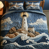 Lighthouse 3-Piece Quilted Bedding Set
