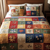 Patchwork 3-Piece Quilted Bedding Set