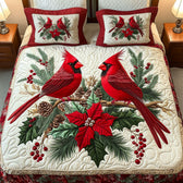 Christmas 3-Piece Quilted Bedding Set