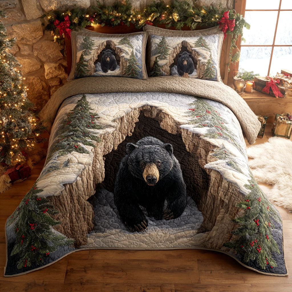 Holiday Den 3-Piece Quilted Bedding Set
