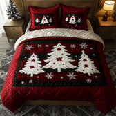 Christmas 3-Piece Quilted Bedding Set