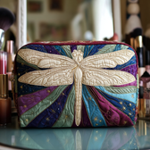 Juno - Quilted Toiletry Bag - Mysterious Dragonfly
