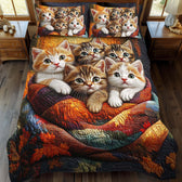 Kitten Bundle 3-Piece Quilted Bedding Set