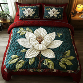 Magnolia 3-Piece Quilted Bedding Set