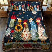 Chicken Quilted Bedding Set