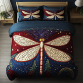 Dragonfly 3-Piece Quilted Bedding Set