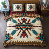 Native Pattern 3-Piece Quilted Bedding Set