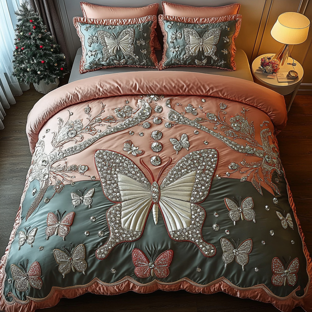 Nature Embrace 3-Piece Quilted Bedding Set