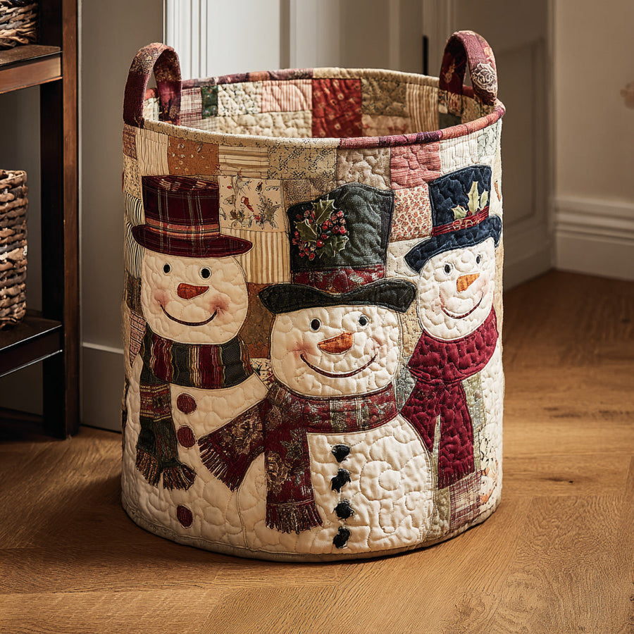 Clara & Owen quilted laundry basket