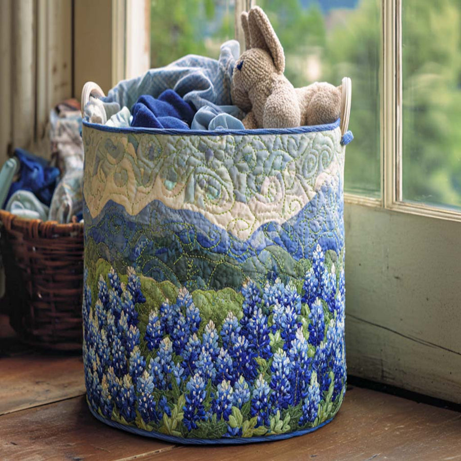 Clara & Owen quilted laundry basket