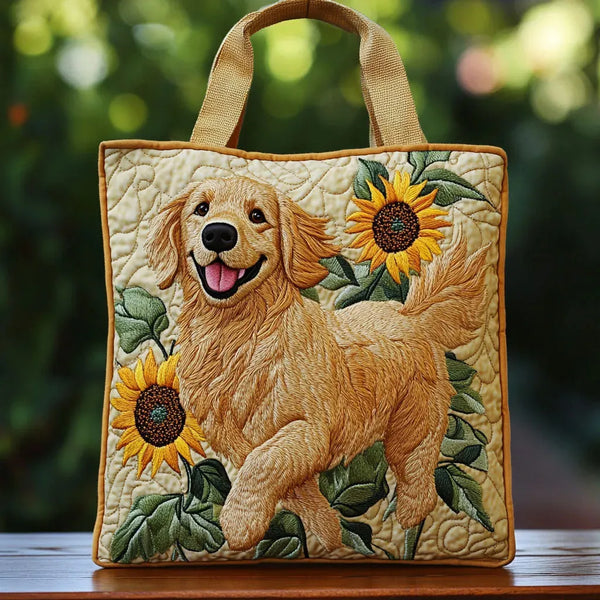 Goldie Golden Retriever Quilted Tote