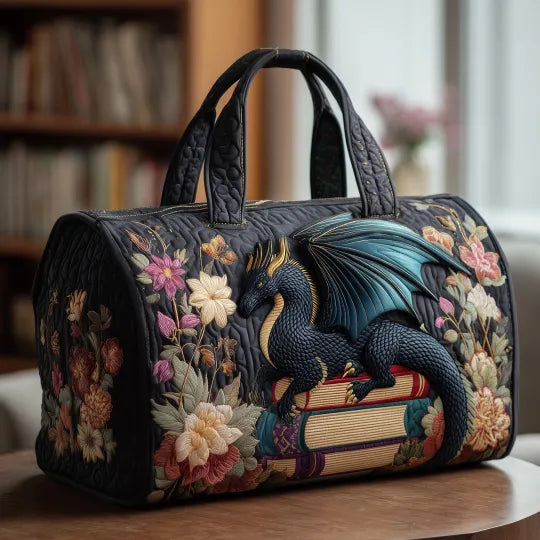 Ember Book Dragon Quilted Duffle