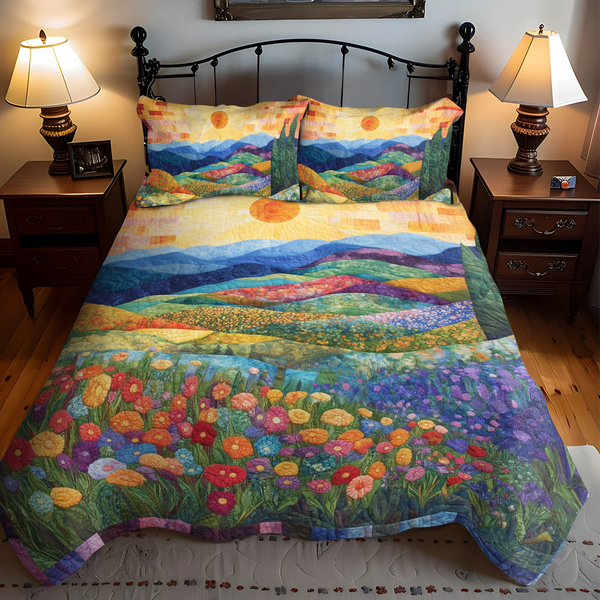 Sunshine 3-Piece Quilted Bedding Set