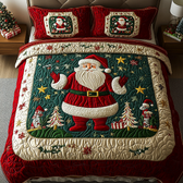 Christmas 3-Piece Quilted Bedding Set