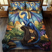 Sapphire Flight 3-Piece Quilted Bedding Set